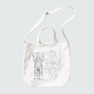 KAWS + Warhol 2-Way Tote Bag - Off White